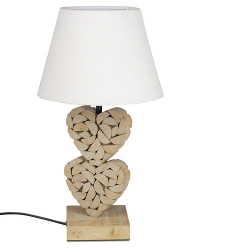 Tischlampe herzen nature - nature, h