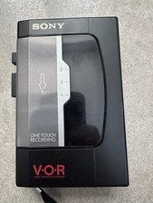 Sony TCM-34V Cassette Recorder Getestet Walkman VOR Aufnahmegerät WM Schwarz RAR