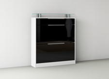 Schuhschrank weiß hochglanz - weiß,