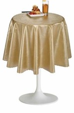 PVC Tischdecke Dahlia Gold Wachstuch · Eckig  Länge & Breite wählbar· abwaschbar