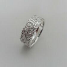 Bandring Rose Rosenschmuck Rosenring Hochzeit Blüten Ring Silber 925/- Gr. 58