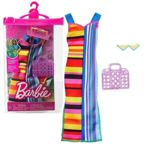 Colorful stripes barbie - colorful,