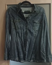 Apriori Bluse Dame, Gr. 46, blau, 100% Lyocell