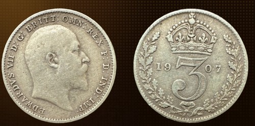 Großbritannien pence 1907 - 3,