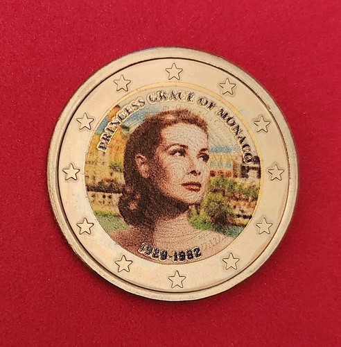 Euro grace kelly farbmünze - 2,