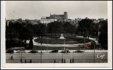 REIMS Carte France ~1945/60 CPA Panorama de la Gare Bahnhof Postkarte
