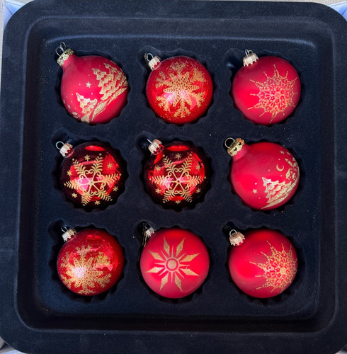 Christbaumkugeln glas rot - christbaumkugeln,