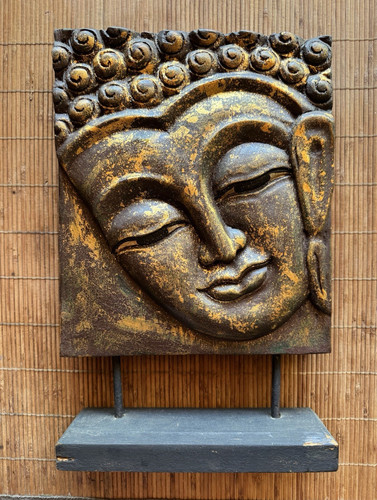 Buddha kopf skulptur auf - buddha-kopf,