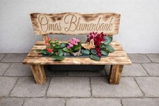 Blumenbank, Holzbank, Deko