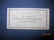 Hsi-Hsiang Chi *21 Chinesische Farbholzschnitte* Das Westzimmer* E. Dittrich