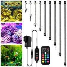 18-112cm LED Aquarium Lampe Wasserdicht Licht RGB IP67 Beleuchtung mit  Timer