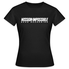 Mission Impossible Dead Reckoning Logo In Weiß Frauen T-Shirt