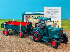 KOVAP 1:25 Hanomag R40 Traktor mit Zweiachs-Anhänger Blechspielzeug OVP