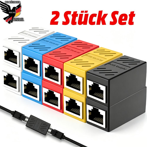 Rj45 verbinder kupplung - 2x,