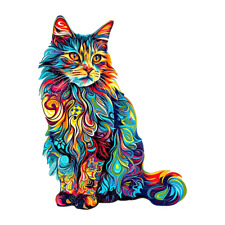 Holzpuzzle Katze | Exquisites