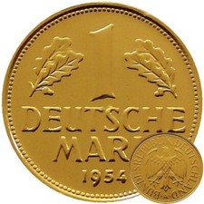1 DM 1954 deutsche Mark 24