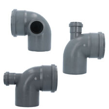 Bogen Kunststoff HT-Rohr Installation Abwasser 110 x 50 mm 90 Grau Varianten NEU