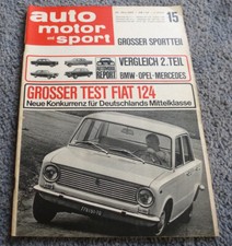 Auto Motor Sport 15/66 Fiat