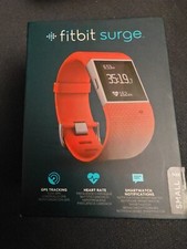 Fitbit Surge Größe S Small Rot Neuwertig 