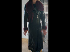 Ledermantel damen 38  schwarz