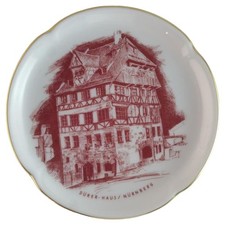 Untersetzer Glasuntersetzer Teebeutelablage Porzellan Manufaktur München Dürer H