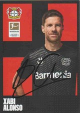 Xabi Alonso,  Bayern München, Bayer Leverkusen,orig.signierte AK, Saison 2024/25