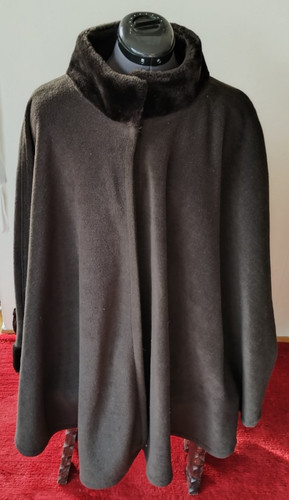Damen poncho tcm anthrazit mit - anthrazit,