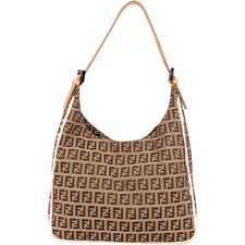 Fendi Zucca Hobo Shoulder Bag