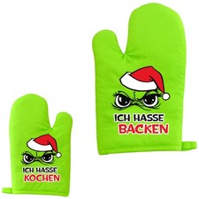 2er Ofenhandschuhe Topfhandschuhe Küchenhandset Backhandschuhe Topflappen Grill