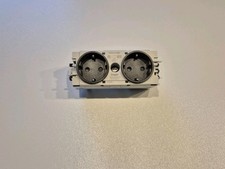 Hager Steckdose 2-fach Wago C-Profil gs 