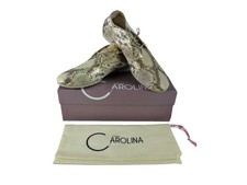 Donna Carolina Damen Halbschuhe 39 Leder Angel Gold suola crust chiaccio (W)