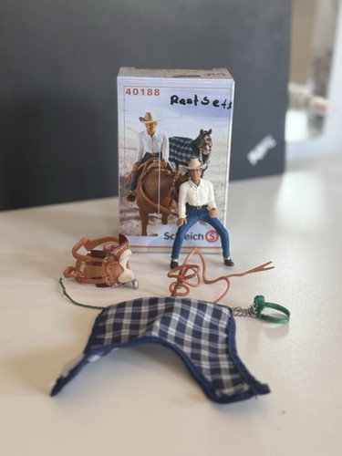 Schleich cowboy und zubehör - und,