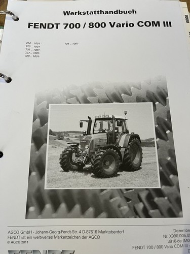 Fendt werkstatthandbuch 700 - fendt,