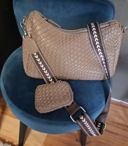 Geflochtene schultertasche - geflochtene,