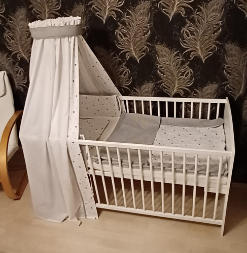 Weißes babybett mit - weißes,