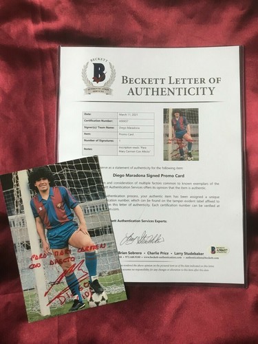 Autogramm diego maradona - autogramm,