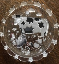 Glasschale Teller Glasteller