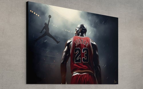 Michael jordan leinwand bild - leinwand,