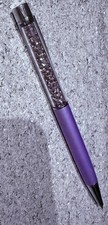 Qualitäts - Kugelschreiber v. SWAROVSKI Crystalline violett m. Kristallen