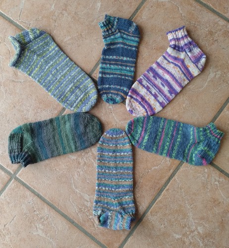 Handgestrickte sneaker socken - handgestrickte,