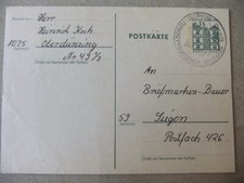 Ganzsache - 15 Pfg. Berlin Tegel - Stempel Vohburg a. d.  - Postkarte - gelaufen