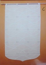 Scheibengardine Flächenvorhang Gardine weiß 5811C 60 cm breit Größenwahl