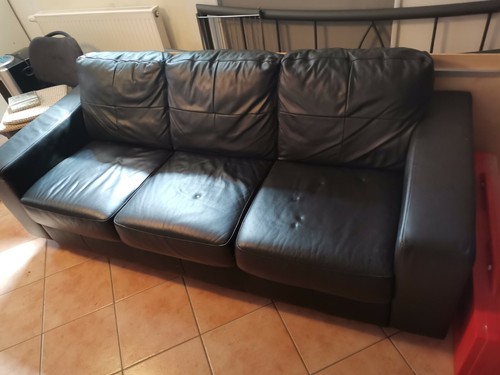 Ledersofa ikea skogaby - ledersofa,