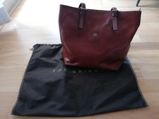 THE BRIDGE Tasche echt Leder klassisch braun - wie neu mit Staubschutzbeutel