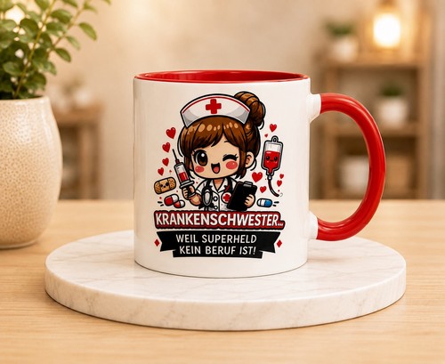 Krankenschwester tasse rot - krankenschwester, –