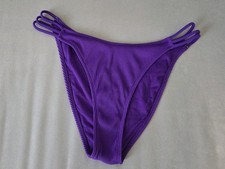 Bikinihose Censored New Yorker lila gerippt Gr. L 40 Neu