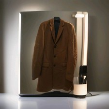 HUGO Boss Mantel Kaschmir Wolle 94/M Braun Neuwertig Slim