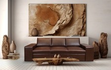 Braunes Echtleder Sofa MAX FS