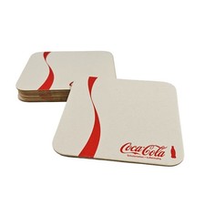 10 Coca Cola Bierdeckel Eckig