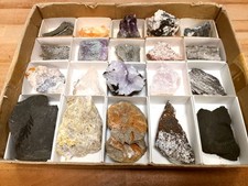 Mineralien/Mineraliensammlung - Konvolut/Lot/Flat/Kiste/Karton 11